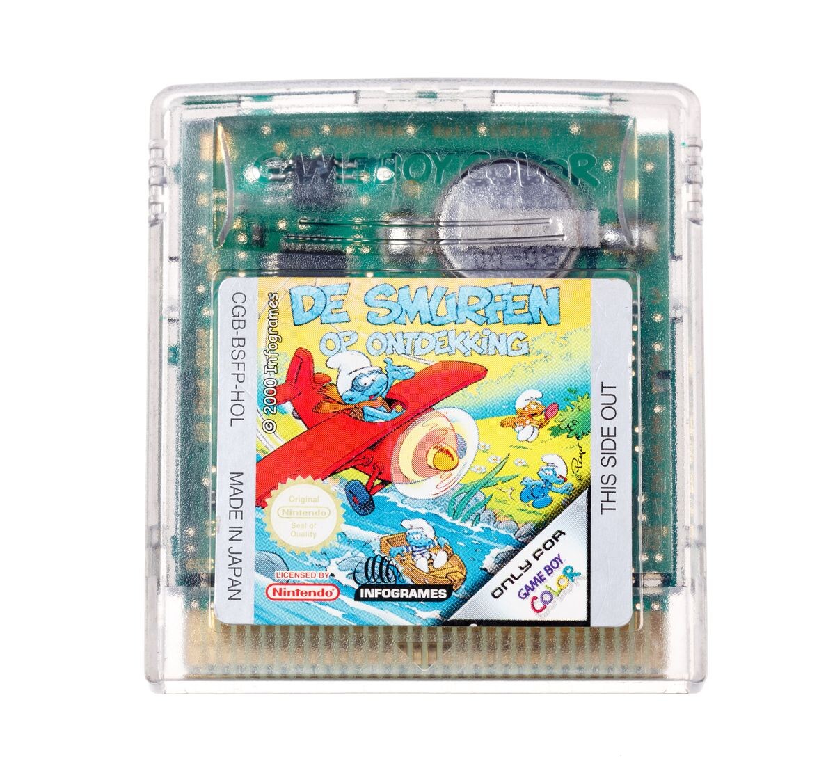 De Smurfen Op Ontdekking (German) - Gameboy Color Games