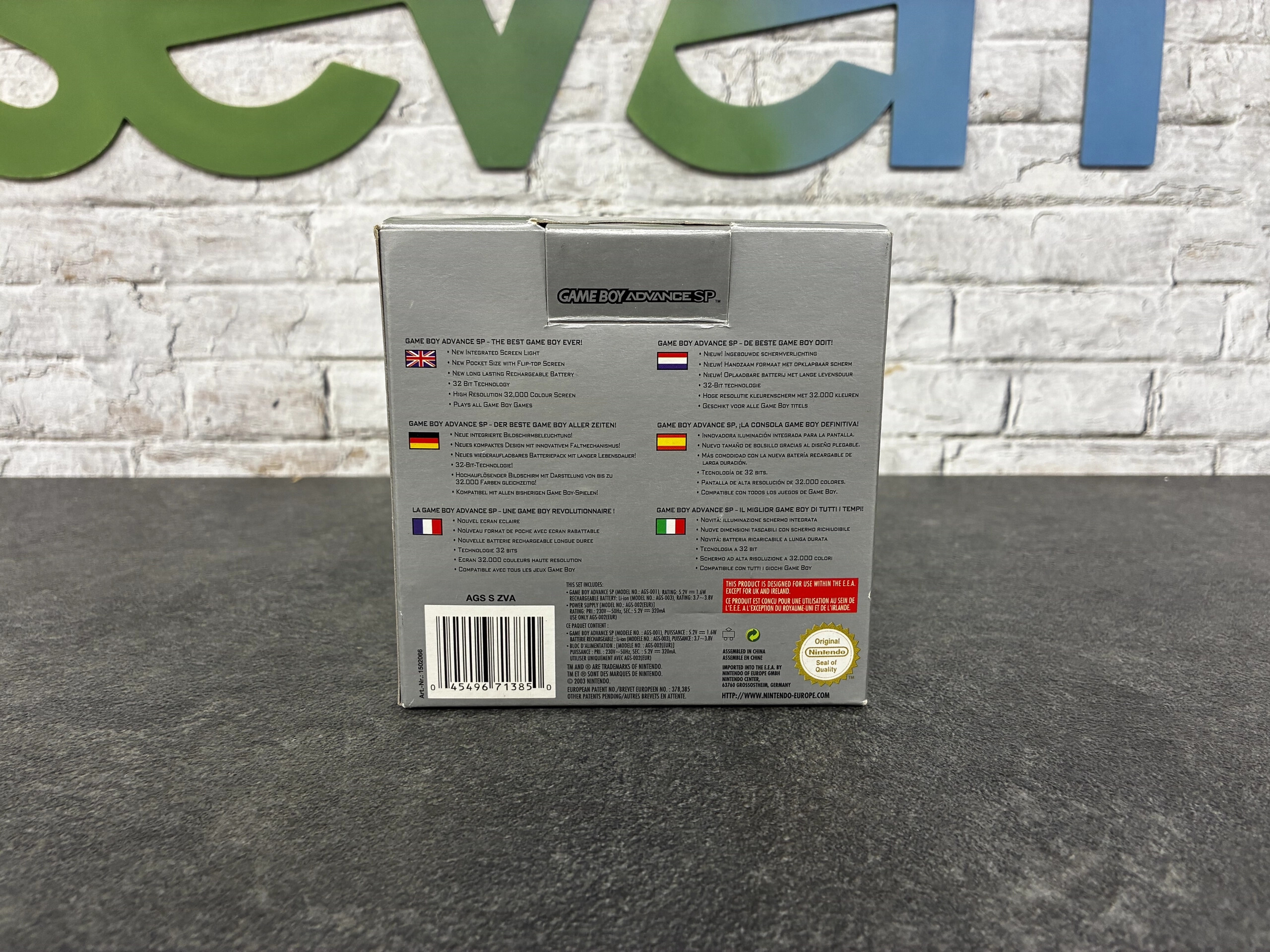 Gameboy Advance SP Silver [Complete]