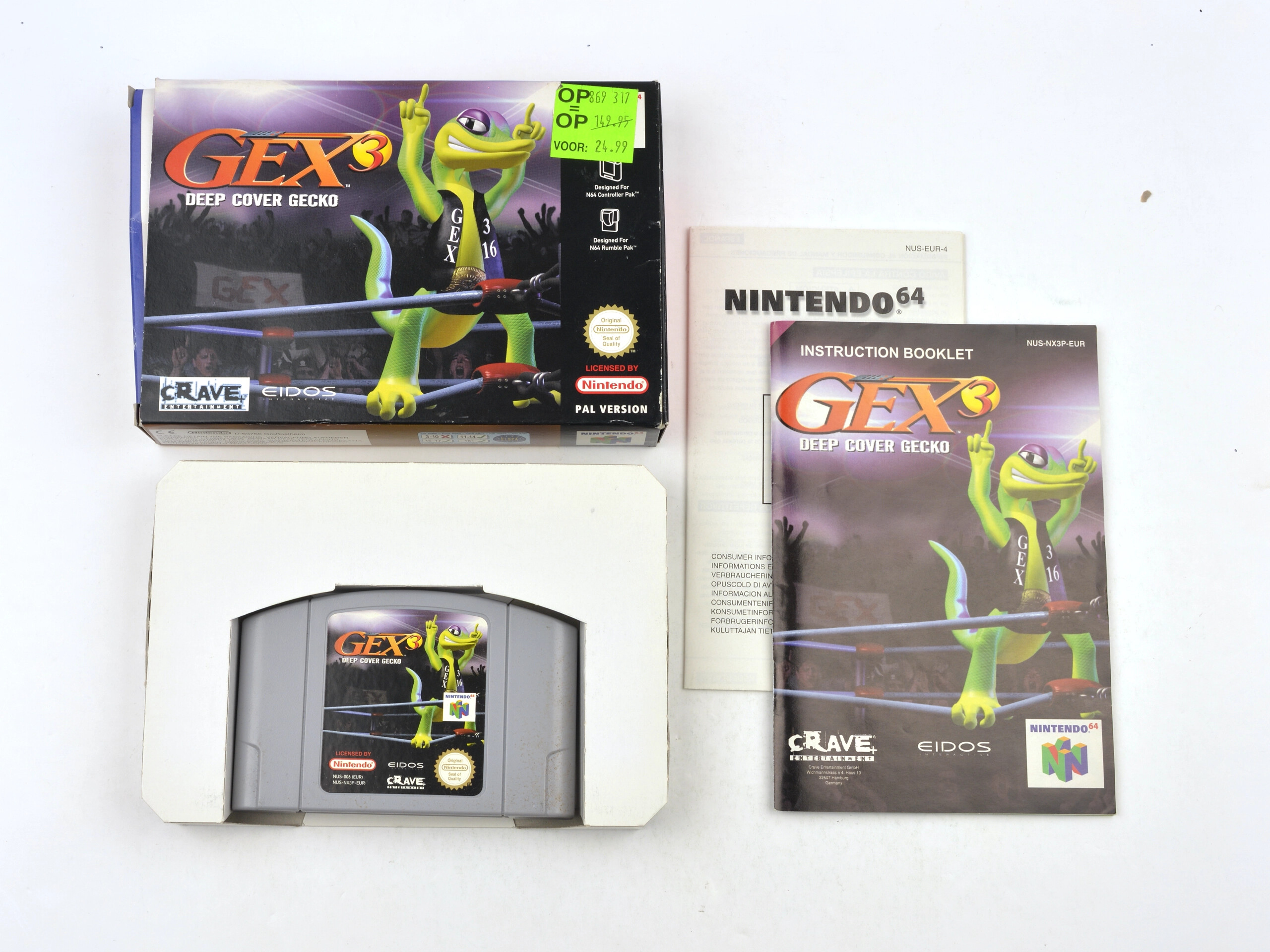 Gex 3 Deep Cover Gecko Kaufen | Nintendo 64 Games [Complete]