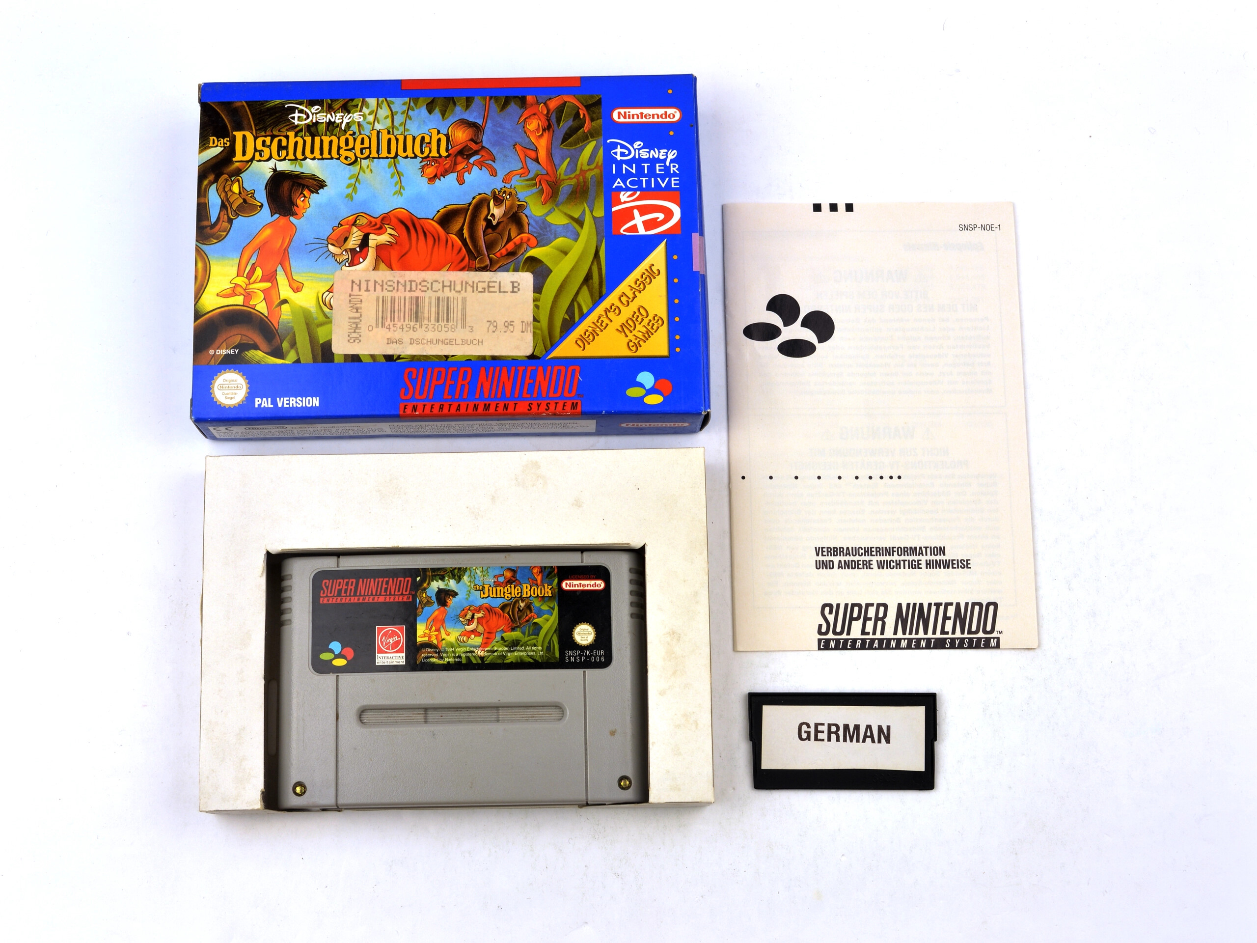 Das Dschungelbuch (German) Kaufen | Super Nintendo Games [Complete]