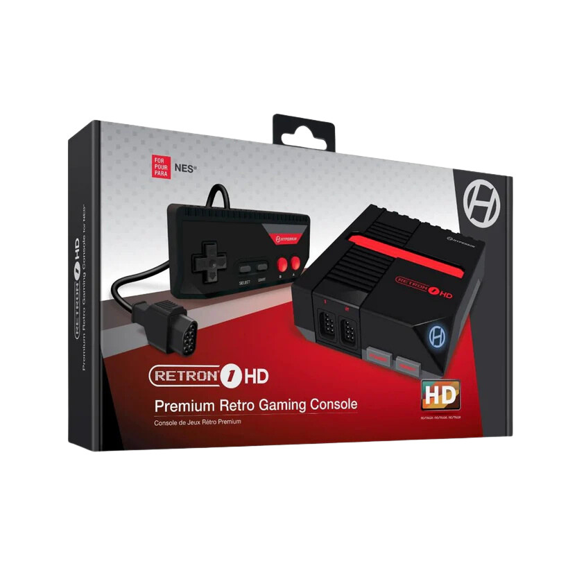 Hyperkin RetroN 1 HD NES Gaming Console Starter Pack - Black - Nintendo NES Hardware