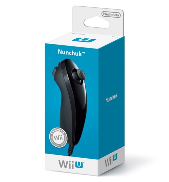 Nintendo Wii U Nunchuck Black [Complete] - Wii U Hardware