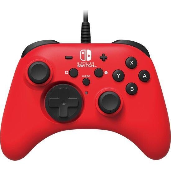 Nintendo Switch Wired Controller - Hori - Red - Nintendo Switch Hardware