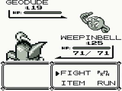 Gameboy Screenshot Pokémon Red