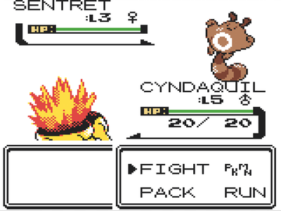 Gameboy Screenshot Pokémon Silver