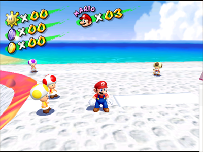 Gamecube Screenshot Super Mario Sunshine (Blue Box)