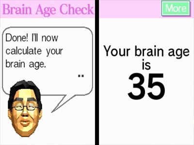 Nintendo DS Screenshot Dr Kawashima's Brain Training - How Old Is Your Brain
