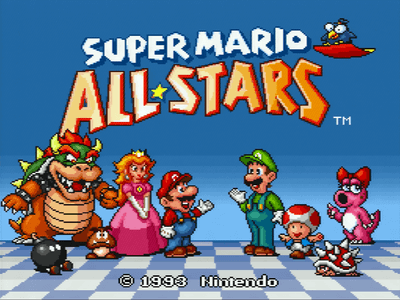 Super Nintendo Screenshot Super Mario All Stars