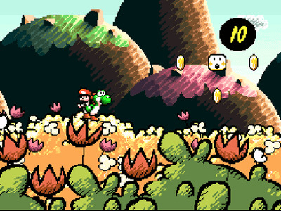 Super Mario World 2 - Yoshi's Island - Super Nintendo
