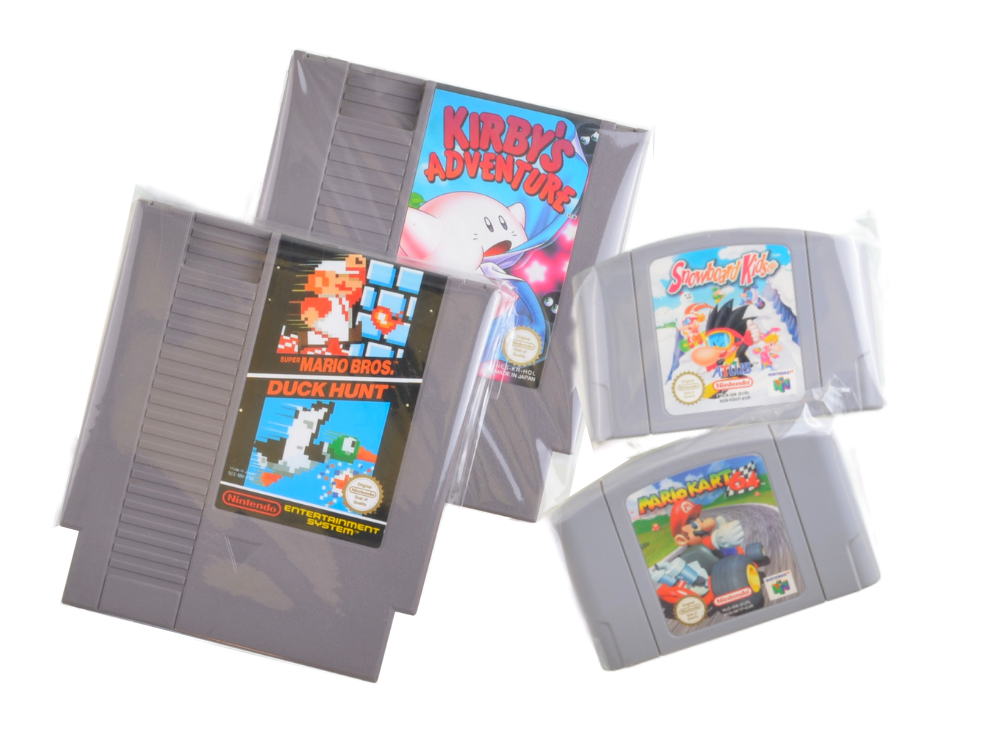 Plastic Protection Bags voor je Nintendo Games en Manuals